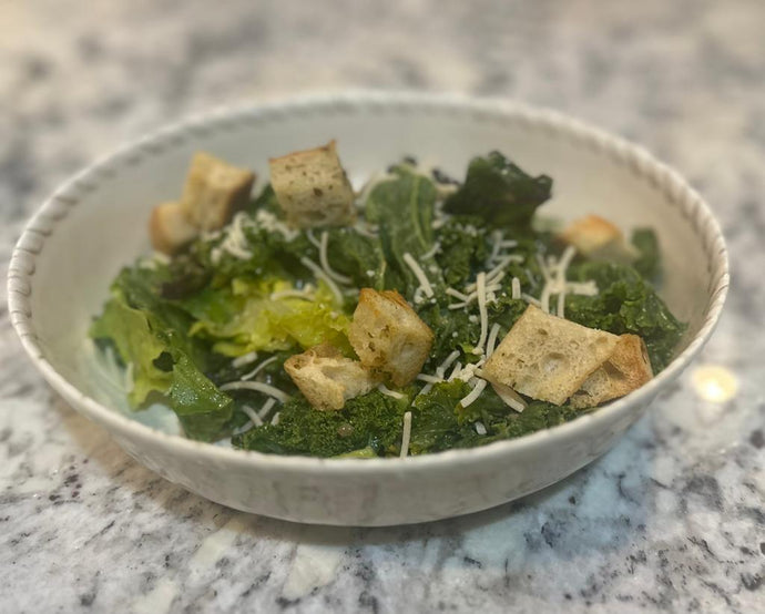 Vegan Kale Caesar Salad | Plant-based Recipe